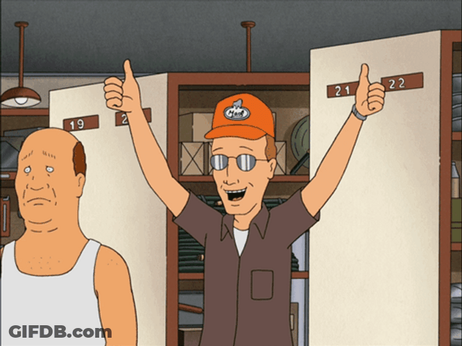 Dale Gribble Cheering GIF