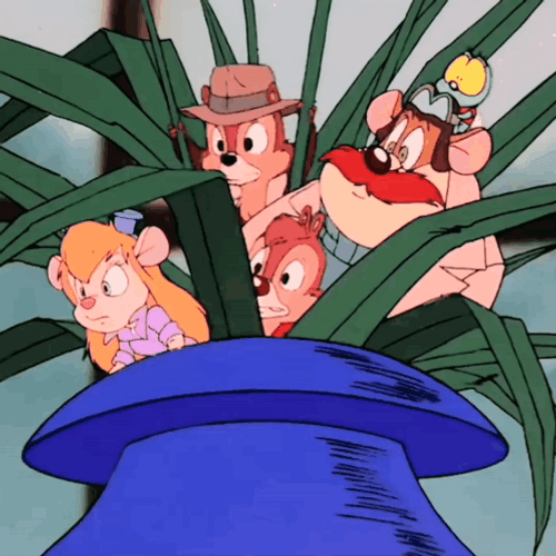 Dale With Friends Hiding GIF