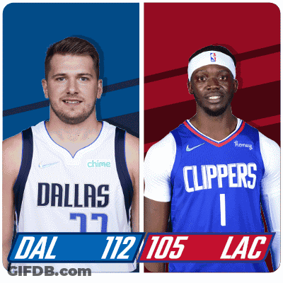 Dallas And Clippers Basketball Players Standing Together GIF