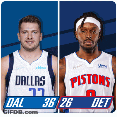 Dallas And Pistons Basketball Players GIF