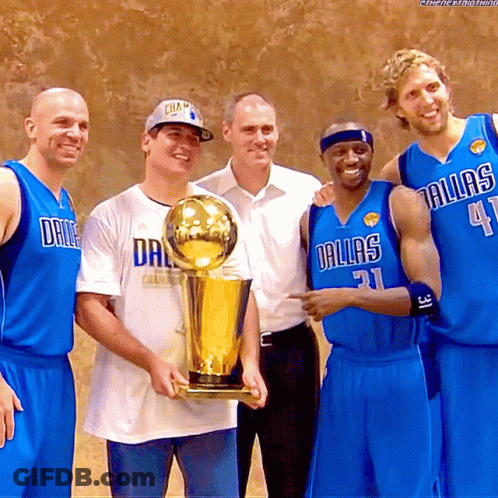 Dallas Basketball Players Posing GIF