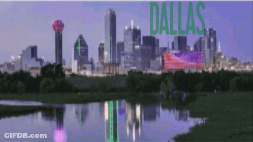 Dallas City Skyline GIF
