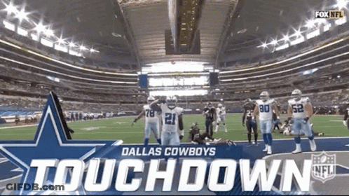 Dallas Cowboys Football Game In Stadium GIF