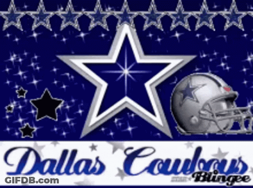 Dallas Cowboys Logo With Helmet And Star GIF