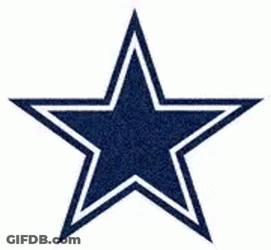 Dallas Cowboys Shiny Blue Star Icon GIF