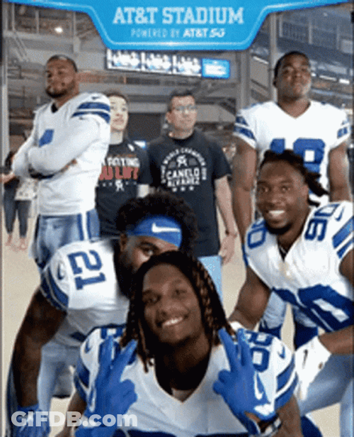 Dallas Cowboys Team Having Fun GIF