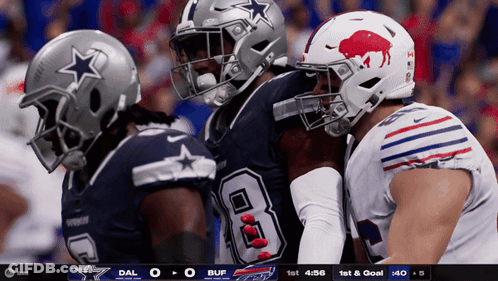 Dallas Cowboys Vs Buffalo Bills Football Game GIF