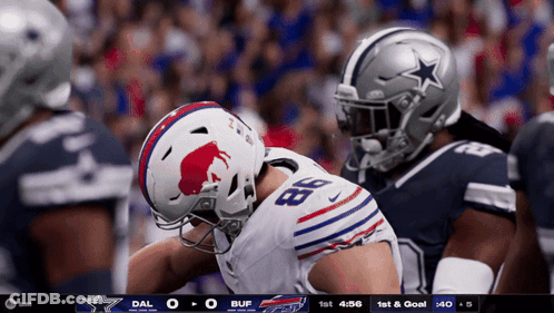 Dallas Cowboys Vs Buffalo Bills Football Game GIF