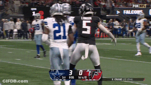 Dallas Cowboys Vs Falcons Football GIF