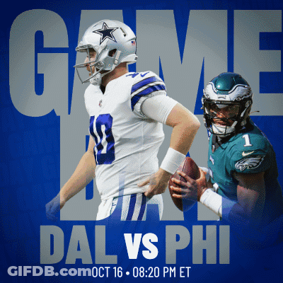 Dallas Cowboys Vs Phillies Game Poster GIF