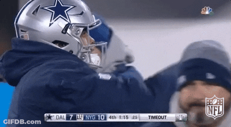 Dallas Cowboys Warming Up Before Game GIF