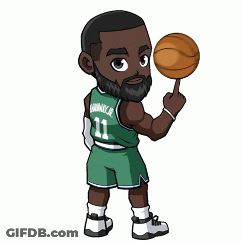 Dallas Mavericks Animated Player Spinning Ball GIF