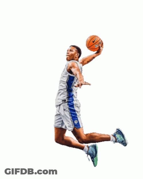 Dallas Mavericks Basketball Player Dunk GIF
