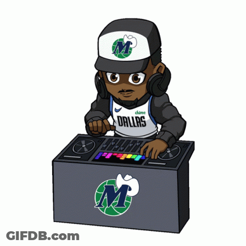 Dallas Mavericks Disc Jockey GIF