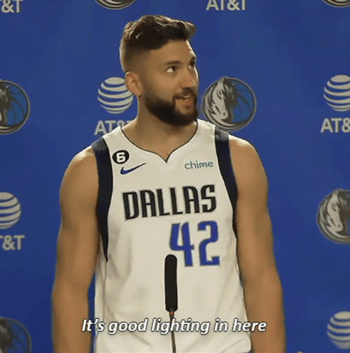Dallas Mavericks Maxi Kleber Good Lighting GIF