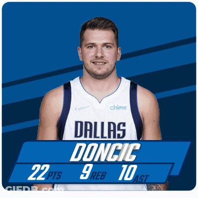 Dallas Mavericks Player With 22 Points And 9 Rebounds GIF