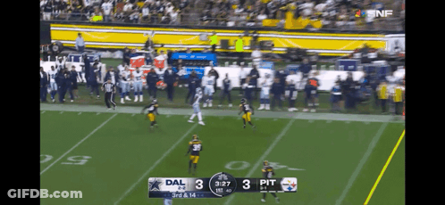 Dallas Vs Pittsburgh Football Game GIF