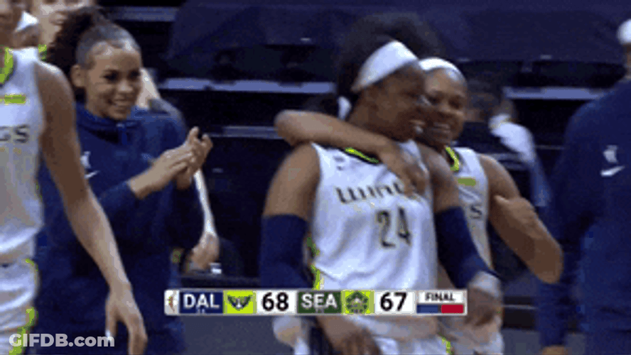 Dallas Wings Buzzer Beater GIF