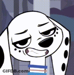 Dalmatian Dog Making Funny Face GIF