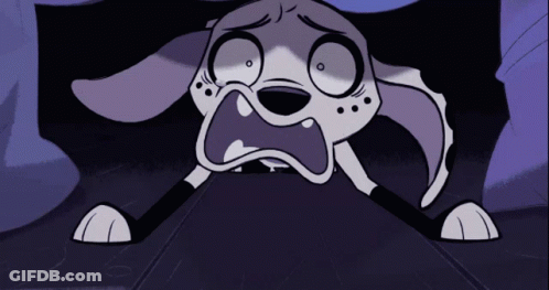 Dalmatian Dog Making Funny Face With Mouth Open GIF