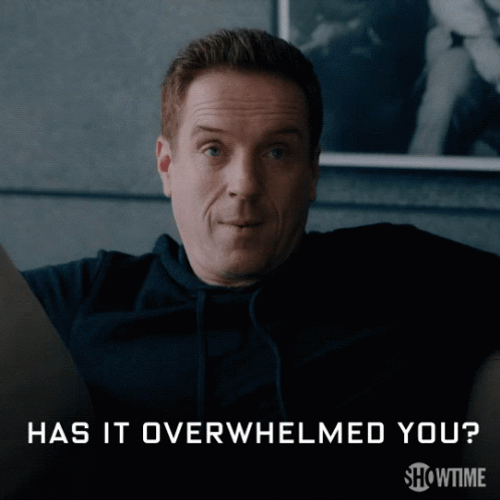 Damian Lewis Has It Overwhelmed GIF