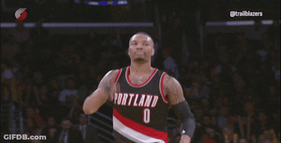 Damian Lillard Archery Celebration GIF