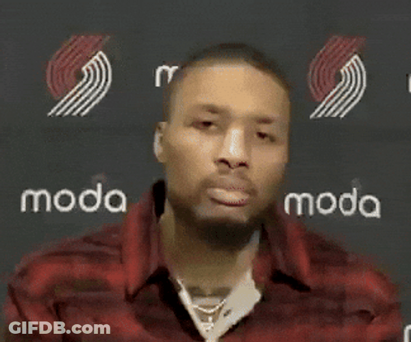 Damian Lillard Blank Face GIF