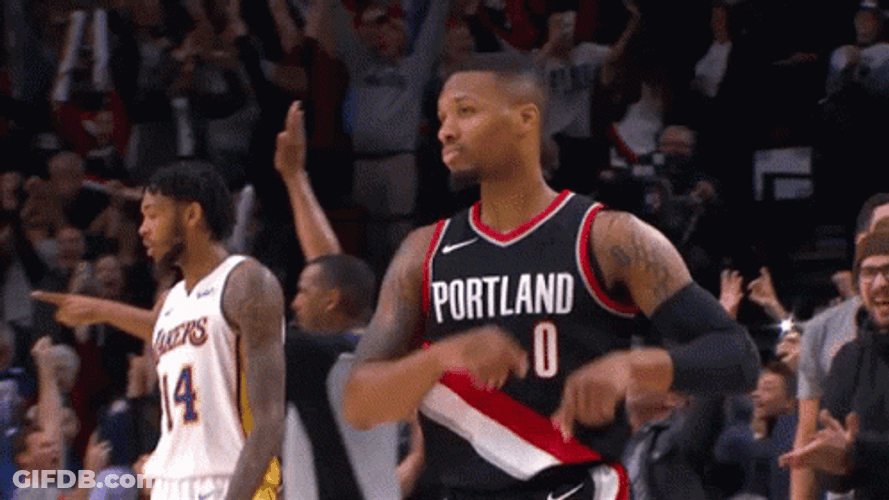 Damian Lillard Dame Time After A Shot GIF
