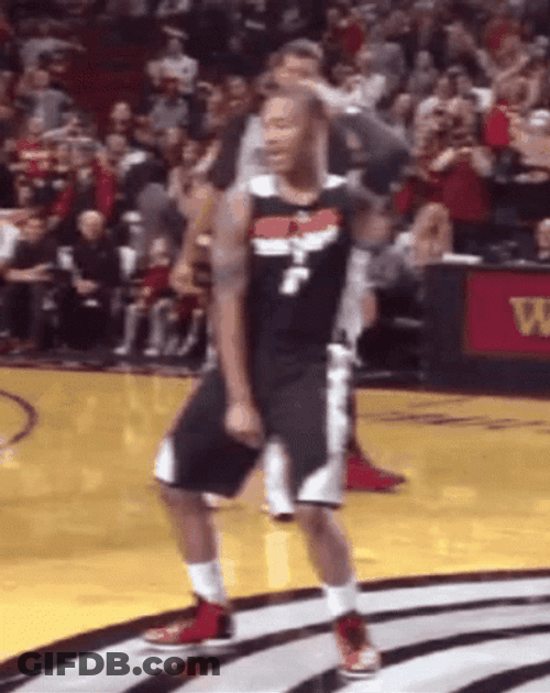 Damian Lillard Dancing On The Court GIF
