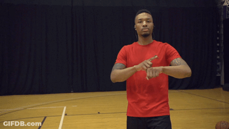 Damian Lillard Different Reactions GIF