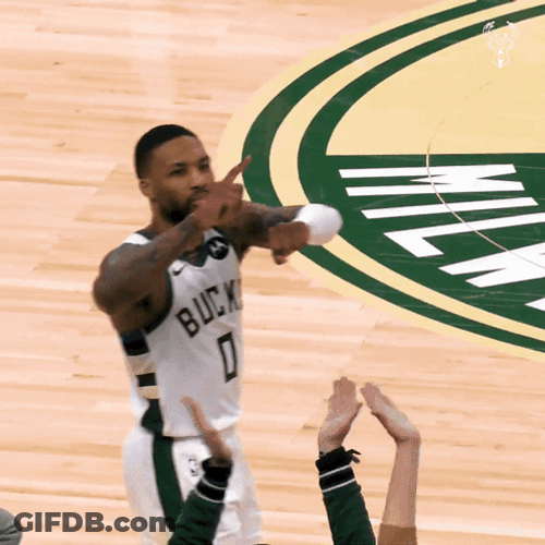 Damian Lillard Tapping His Wrist GIF