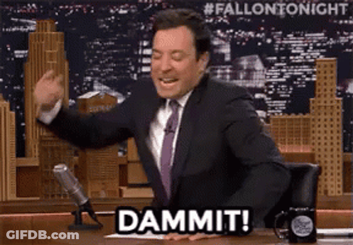 Dammit Jimmy Fallon Tapping Table GIF