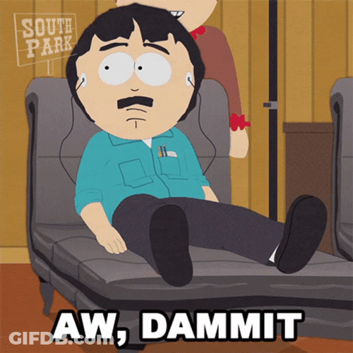 Dammit Randy Marsh South Park GIF