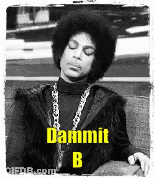 Dammit Singer Prince Shaking Disappointed GIF