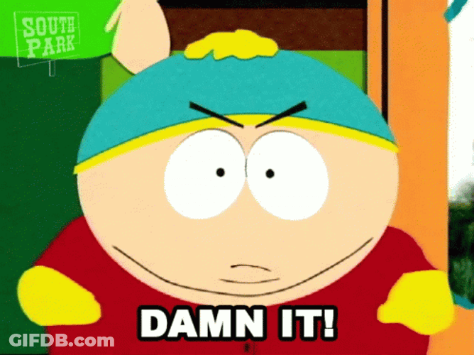 Dammit South Park Eric Cartman GIF