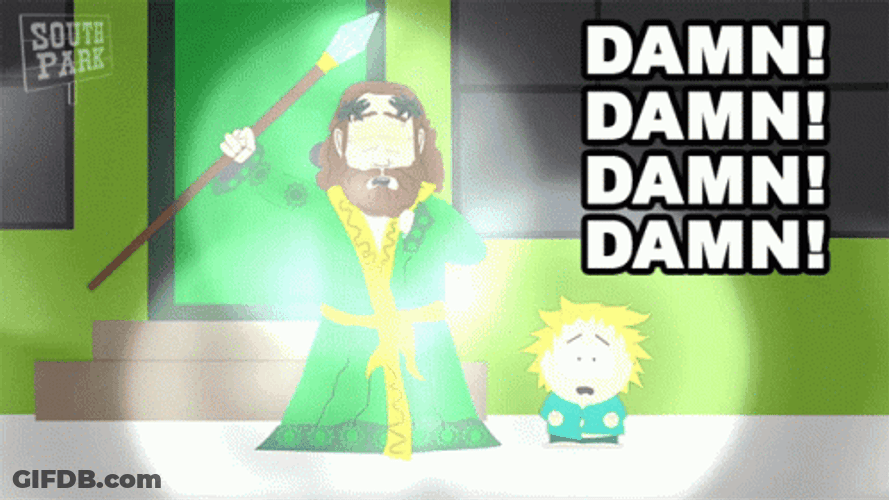 Damn Damn Damn Ghost South Park GIF