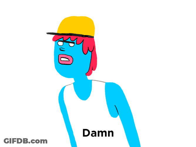 Damn Daniel Blue Cartoon Man GIF