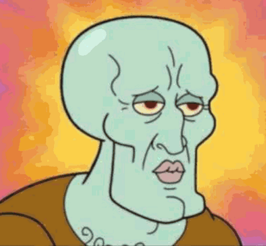 Damn Daniel Squidward Transformation GIF