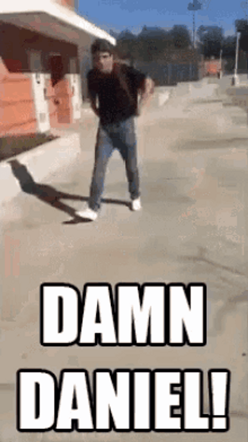 Damn Daniel Wearing Bag Pack GIF
