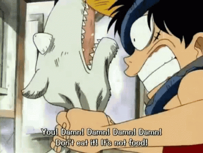 Damn Don't Eat It Luffy GIF