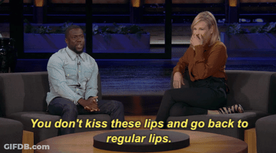 Damn Don't Kiss This Lips Kevin Hart GIF
