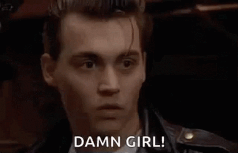 Damn Girl Johnny Depp Surprised GIF
