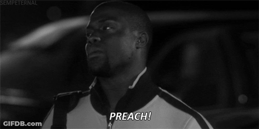 Damn Preach Man Kevin Hart GIF