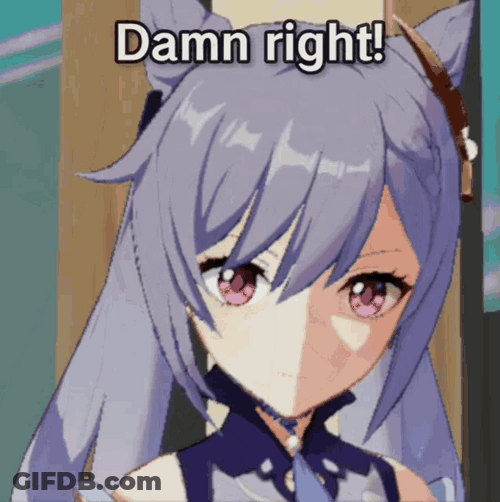 Damn Right Genshin Impact GIF
