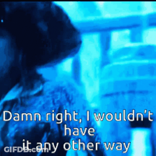 Damn Right I Wouldnt Have It GIF