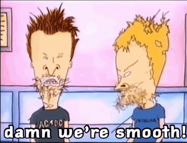 Damn We're Smooth Beavis And Butt-Head GIF