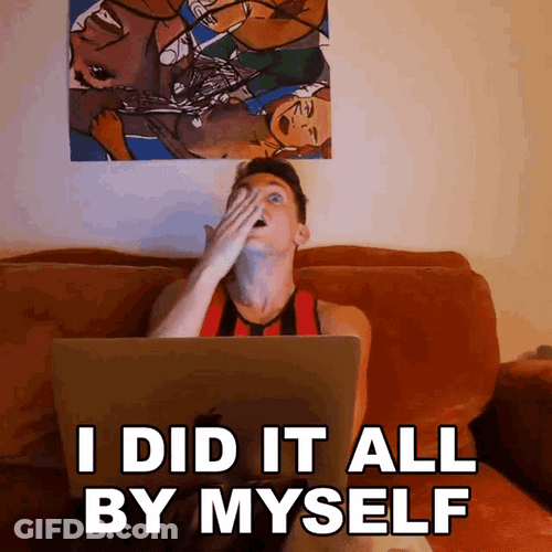 Damon Dominique All By Myself GIF