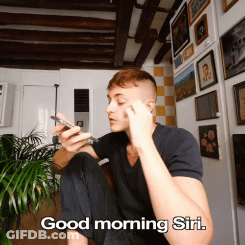 Damon Dominique Good Morning Siri GIF