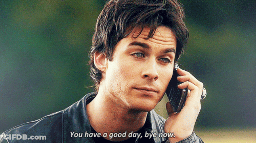 Damon Salvatore Have A Good Day GIF