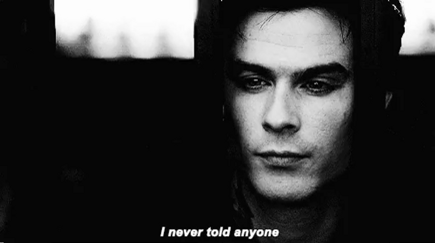 Damon Salvatore I Never Told Anyone GIF